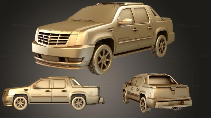 Автомобили и транспорт (Cadillac Escalade EXT, CARS_0965) 3D модель для ЧПУ станка