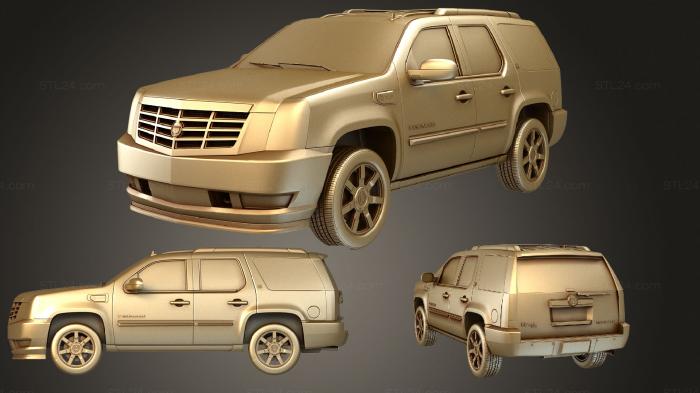Автомобили и транспорт (Гибрид Cadillac Escalade, CARS_0966) 3D модель для ЧПУ станка