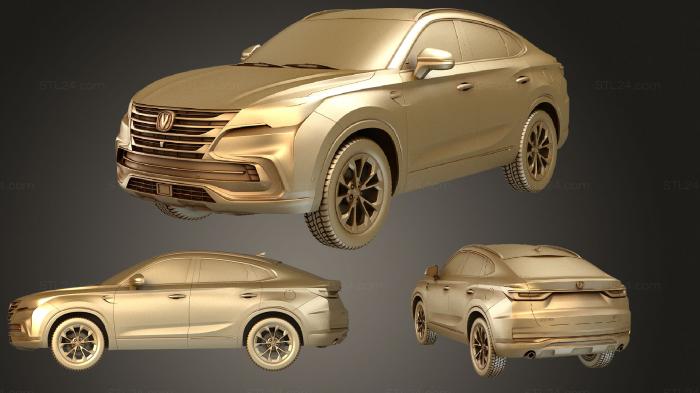Автомобили и транспорт (Купе Changan CS85 2019, CARS_0986) 3D модель для ЧПУ станка