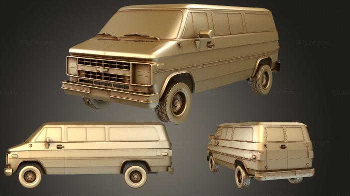 Автомобили и транспорт (Шевроле Бовилль 1988, CARS_0995) 3D модель для ЧПУ станка