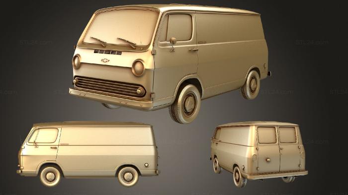 Vehicles (Chevrolet C10 Chevy Van 1966, CARS_1001) 3D models for cnc