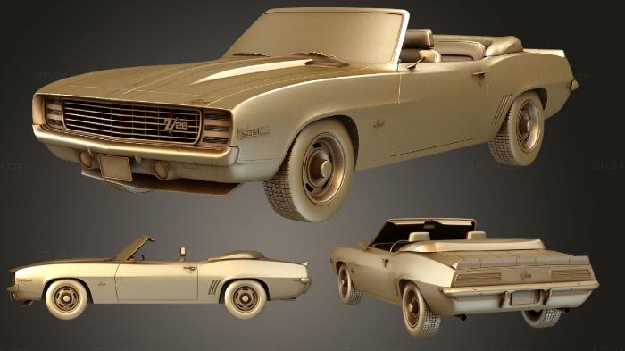 Vehicles (Chevrolet Camaro 69 Convertible z28 set, CARS_1004) 3D models for cnc