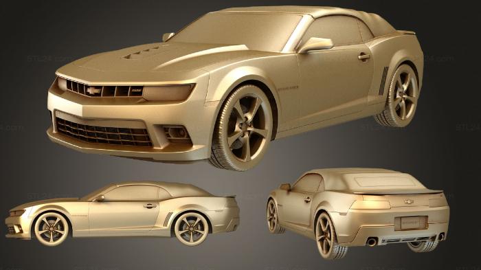 Vehicles (Chevrolet Camaro Convertible 2014 set, CARS_1006) 3D models for cnc