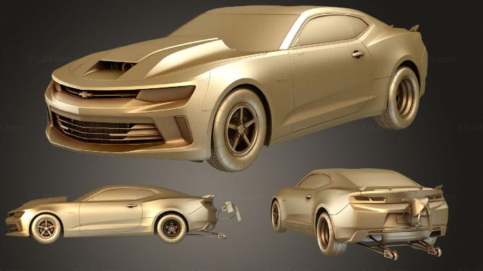 Автомобили и транспорт (Chevrolet Camaro COPO 2016, CARS_1007) 3D модель для ЧПУ станка