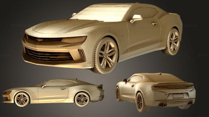 Автомобили и транспорт (Chevrolet Camaro RS 2016, CARS_1012) 3D модель для ЧПУ станка
