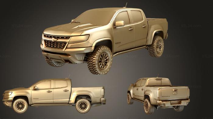 Автомобили и транспорт (Chevrolet colorado ZR2 2017, CARS_1025) 3D модель для ЧПУ станка