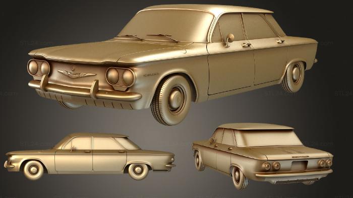Vehicles (Chevrolet Corvair (Mk1) (500 69) sedan 1960, CARS_1027) 3D models for cnc