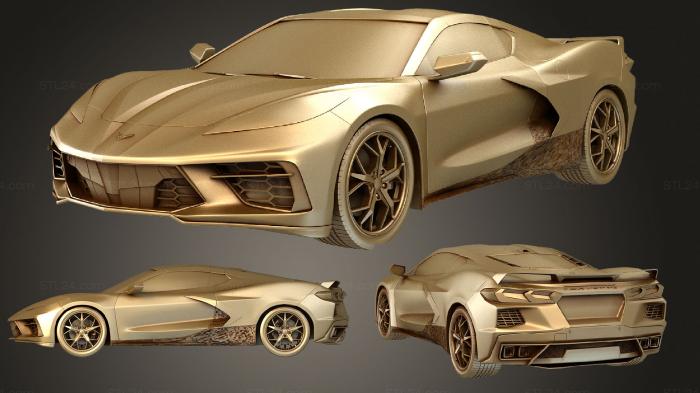 Vehicles (Chevrolet Corvette (Mk8) (C8) Stingray HQinterior wEngine 2020, CARS_1029) 3D models for cnc