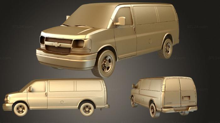 Автомобили и транспорт (Панель Chevrolet Express 2003, CARS_1039) 3D модель для ЧПУ станка