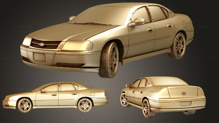 Автомобили и транспорт (Chevrolet impala 2003, CARS_1046) 3D модель для ЧПУ станка