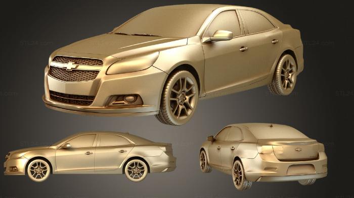 Автомобили и транспорт (Chevrolet Malibu HQinterior 2013, CARS_1052) 3D модель для ЧПУ станка
