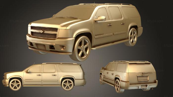 Автомобили и транспорт (Chevrolet Suburban 2010, CARS_1070) 3D модель для ЧПУ станка