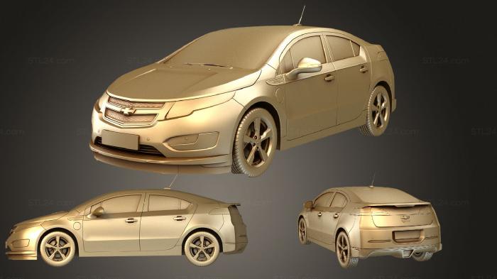 Автомобили и транспорт (Chevrolet Volt 2010, CARS_1071) 3D модель для ЧПУ станка