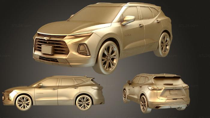 Автомобили и транспорт (Chevrolet Blazer Премьер 2019, CARS_1078) 3D модель для ЧПУ станка