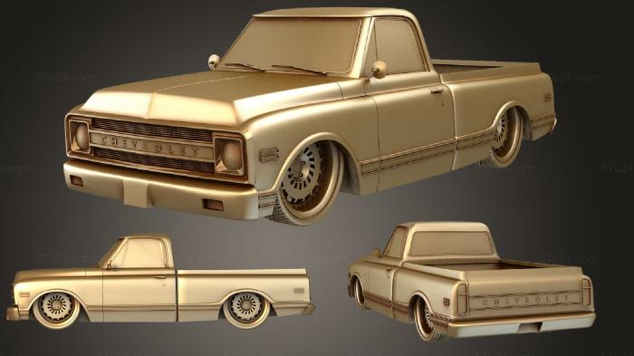 Vehicles ( Chevrolet C10 Pickup 1970, CARS_1081) 3D models for cnc