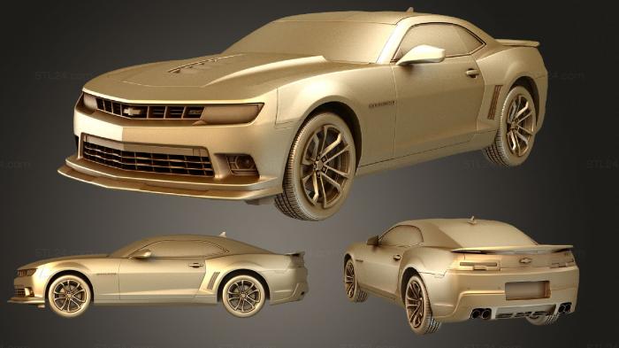 Автомобили и транспорт (Chevrolet Camaro 1LE, CARS_1082) 3D модель для ЧПУ станка