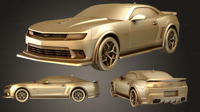 Автомобили и транспорт (Chevrolet camarobn z28 2014, CARS_1085) 3D модель для ЧПУ станка