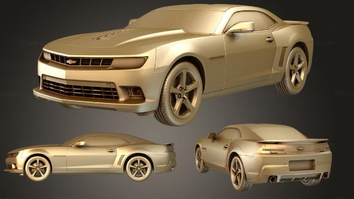 Автомобили и транспорт (Chevrolet camaro купе ес, CARS_1089) 3D модель для ЧПУ станка