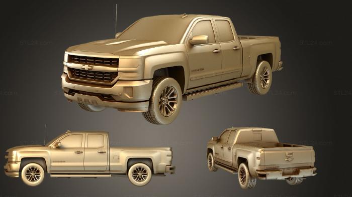 Автомобили и транспорт (Chevrolet lt двойная кабина stb, CARS_1099) 3D модель для ЧПУ станка