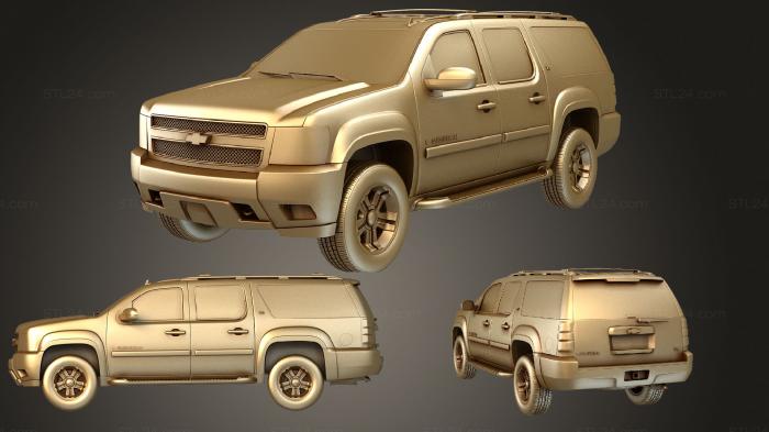 Автомобили и транспорт (Chevrolet suburban z71, CARS_1114) 3D модель для ЧПУ станка