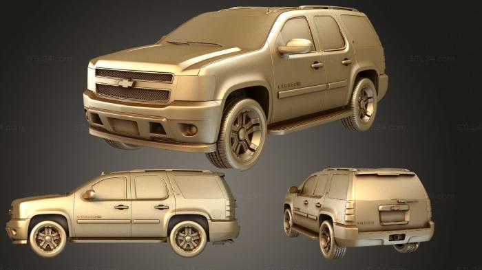 Автомобили и транспорт (Chevrolet tahoma xfe 2008, CARS_1117) 3D модель для ЧПУ станка