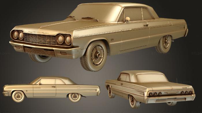 Автомобили и транспорт (Chevy impala 1964 ss, CARS_1125) 3D модель для ЧПУ станка