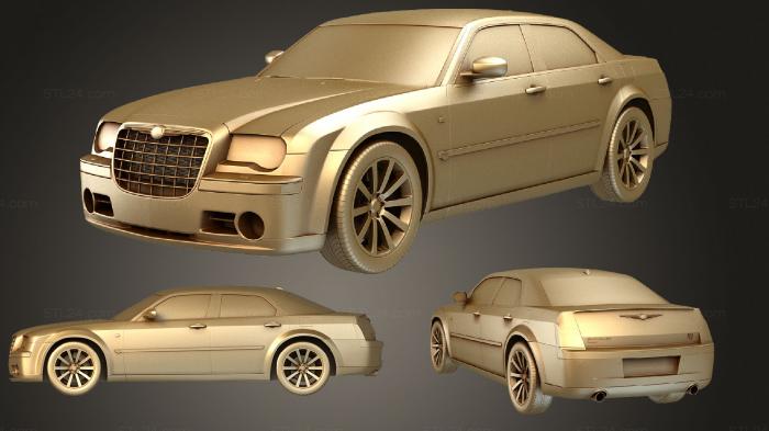 Автомобили и транспорт (Chrysler 300C седан 2009, CARS_1130) 3D модель для ЧПУ станка