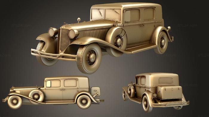 Автомобили и транспорт (Chrysler Imperial (Mk2) Седан с закрытой компоновкой 1931 года выпуска, CARS_1133) 3D модель для ЧПУ станка