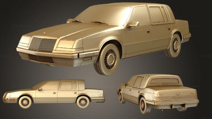 Автомобили и транспорт (Крайслер Империал (Mk7) 1989, CARS_1135) 3D модель для ЧПУ станка
