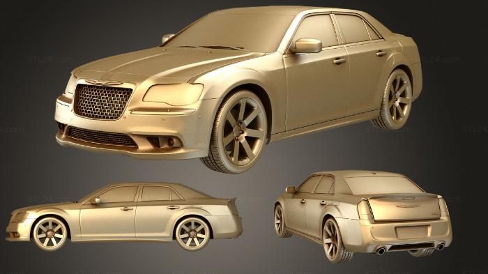 Автомобили и транспорт (Chrysler 300 srt8 2012, CARS_1141) 3D модель для ЧПУ станка