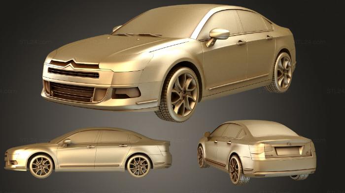 Автомобили и транспорт (Citroen C5 Седан 2009, CARS_1151) 3D модель для ЧПУ станка