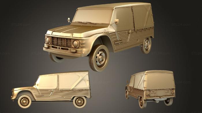 Vehicles (Citroen Mehari (Mk1) 1968, CARS_1158) 3D models for cnc