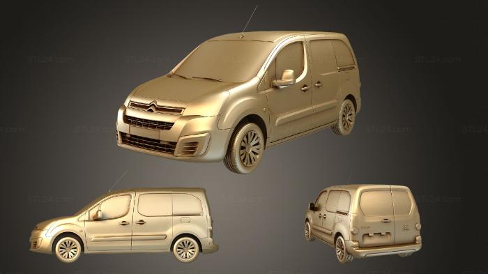 Автомобили и транспорт (Citroen berlingo фургон l1 2 раздвижные двери 2017, CARS_1165) 3D модель для ЧПУ станка