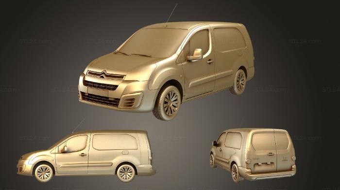 Автомобили и транспорт (Citroen berlingo фургон l2 2017, CARS_1166) 3D модель для ЧПУ станка