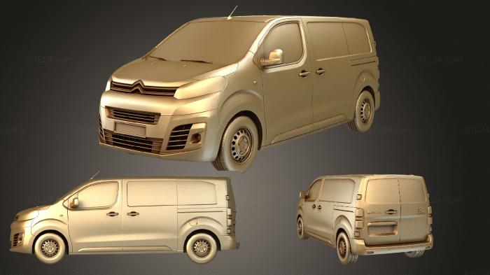 Автомобили и транспорт (Citroen Dispatch M UK spec Enterprise 2020, CARS_1171) 3D модель для ЧПУ станка