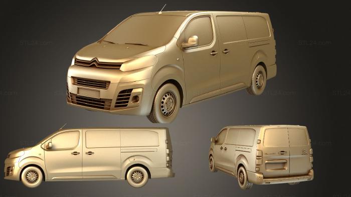 Автомобили и транспорт (Citroen Dispatch XL Великобритания спецификация Enterprise 2020, CARS_1172) 3D модель для ЧПУ станка