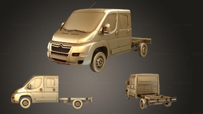 Автомобили и транспорт (Citroen Jemper Relay Crew C 3450WB 2014, CARS_1176) 3D модель для ЧПУ станка