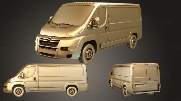 Автомобили и транспорт (Citroen jumper 250 l2h1 2006 2014, CARS_1177) 3D модель для ЧПУ станка