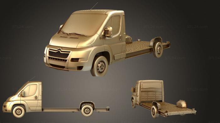 Автомобили и транспорт (Кабина на платформе citroen jumper 3540 l4 2014, CARS_1178) 3D модель для ЧПУ станка