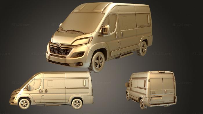 Автомобили и транспорт (Citroen jumper combi l2h2 2014, CARS_1182) 3D модель для ЧПУ станка