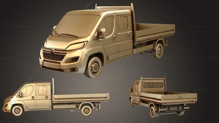 Vehicles (citroen jumper crew cab truck 2016, CARS_1184) 3D models for cnc