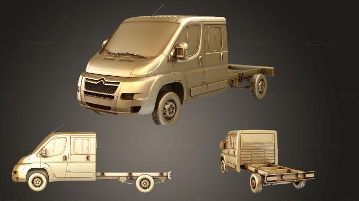Автомобили и транспорт (Citroen Jumper Relay Кабина экипажа 4035WB 2014, CARS_1186) 3D модель для ЧПУ станка