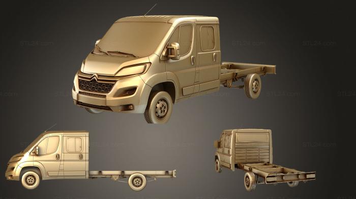 Автомобили и транспорт (Кабина экипажа Citroen Jumper Relay 4035XL WB 2019, CARS_1187) 3D модель для ЧПУ станка
