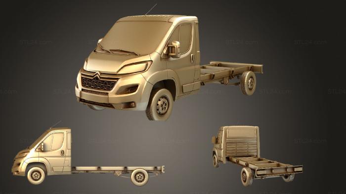 Автомобили и транспорт (Citroen Jumper Реле с одной кабиной 4035WB 2020, CARS_1192) 3D модель для ЧПУ станка