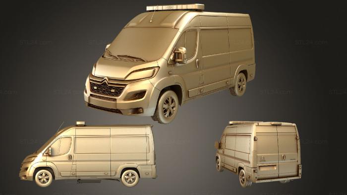 Vehicles (citroen relay police 2016, CARS_1201) 3D models for cnc