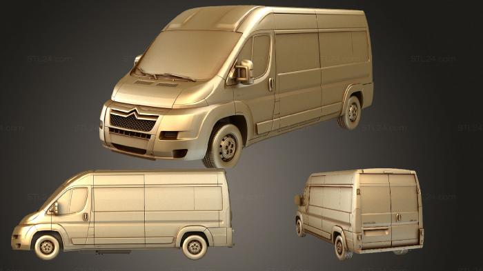 Автомобили и транспорт (Citroen Релейный стеклоподъемник L3H2 2006 2014, CARS_1211) 3D модель для ЧПУ станка