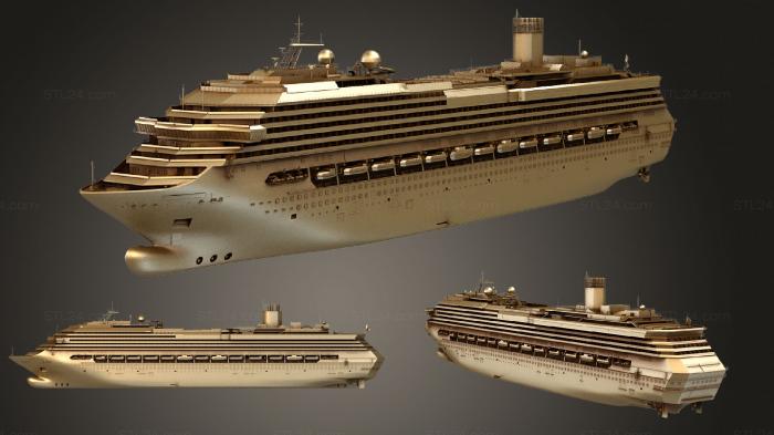 Автомобили и транспорт (Круизный лайнер Costa Concordia, CARS_1228) 3D модель для ЧПУ станка