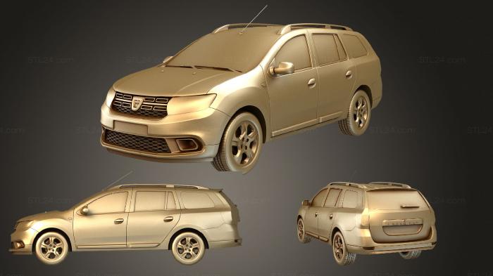Автомобили и транспорт (Dacia logan mcv 2019, CARS_1241) 3D модель для ЧПУ станка