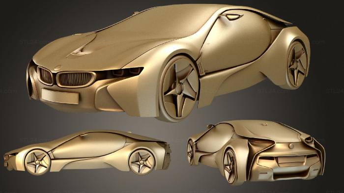 Автомобили и транспорт (D BMW Эффективная Динамическая, CARS_1259) 3D модель для ЧПУ станка