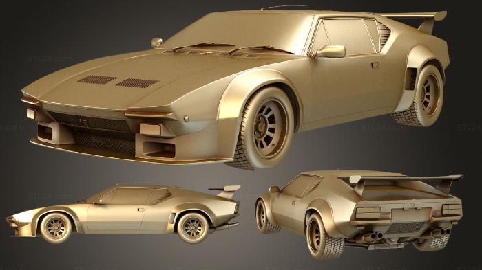 Автомобили и транспорт (Де Томазо Pantera GT5S 1984, CARS_1268) 3D модель для ЧПУ станка